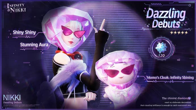 Infinity Nikki Dazzling Debuts pack.