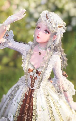 Nikki in the Dream Banquet outfit in Infinity Nikki.