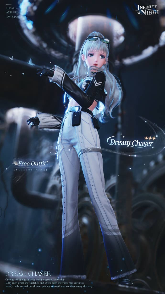 The Dream Chaser outfit in Infinity Nikki.