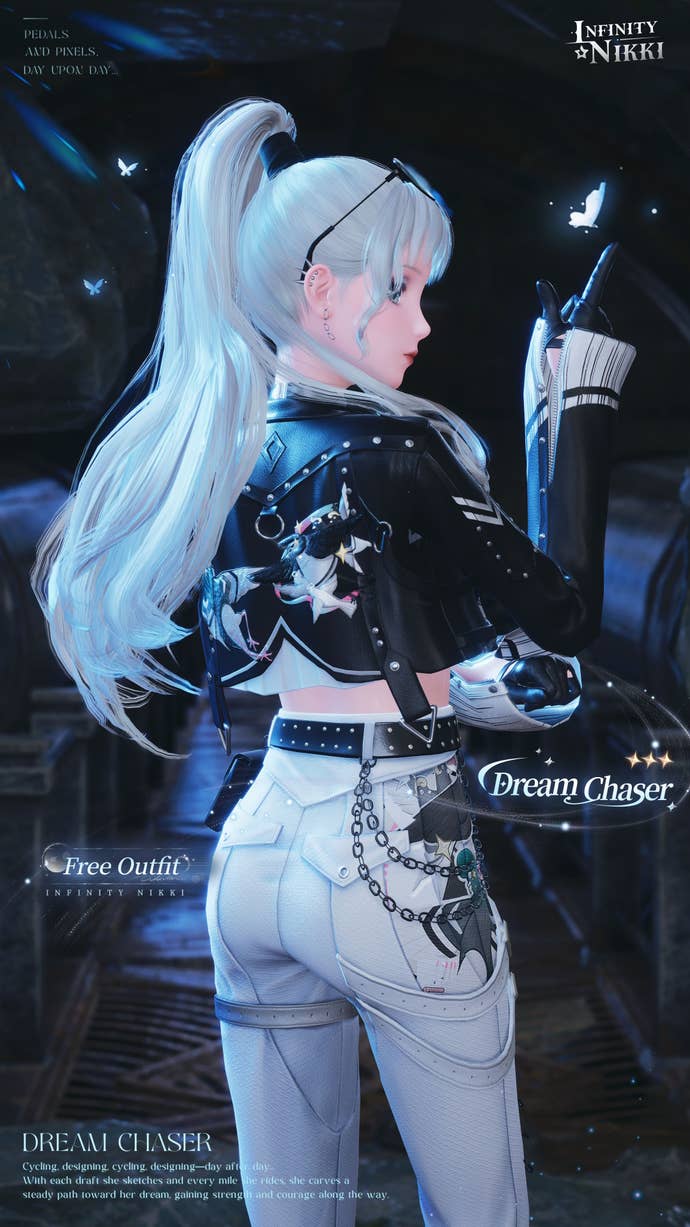 The Dream Chaser outfit in Infinity Nikki.