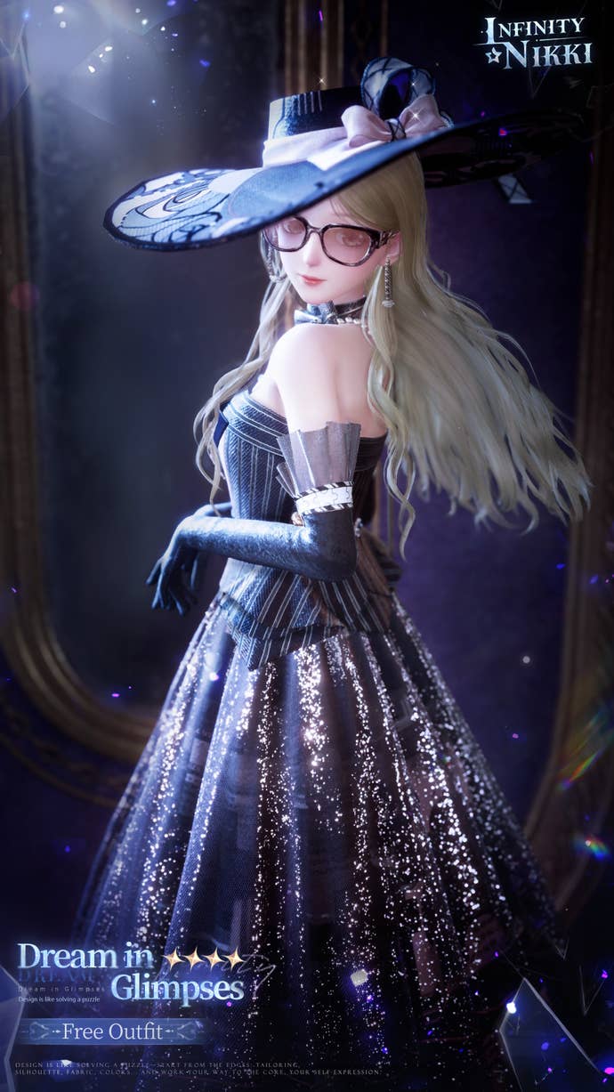 The Dream in Glimpses outfit in Infinity Nikki.