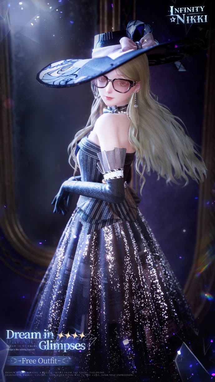 The Dream in Glimpses outfit in Infinity Nikki.