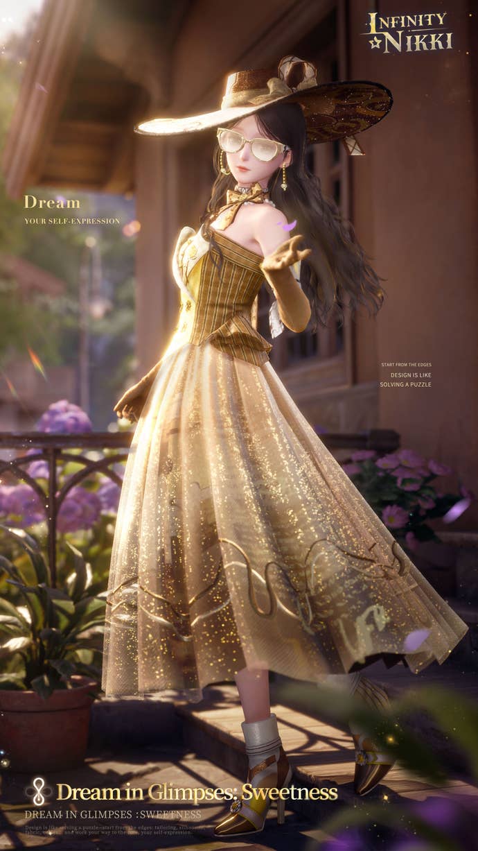 The Dream in Glimpses outfit in Infinity Nikki.