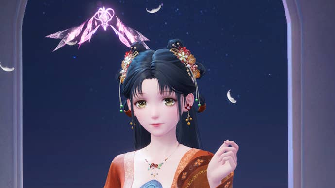 Nikki with the Dream Waltz Head Eureka equipped.