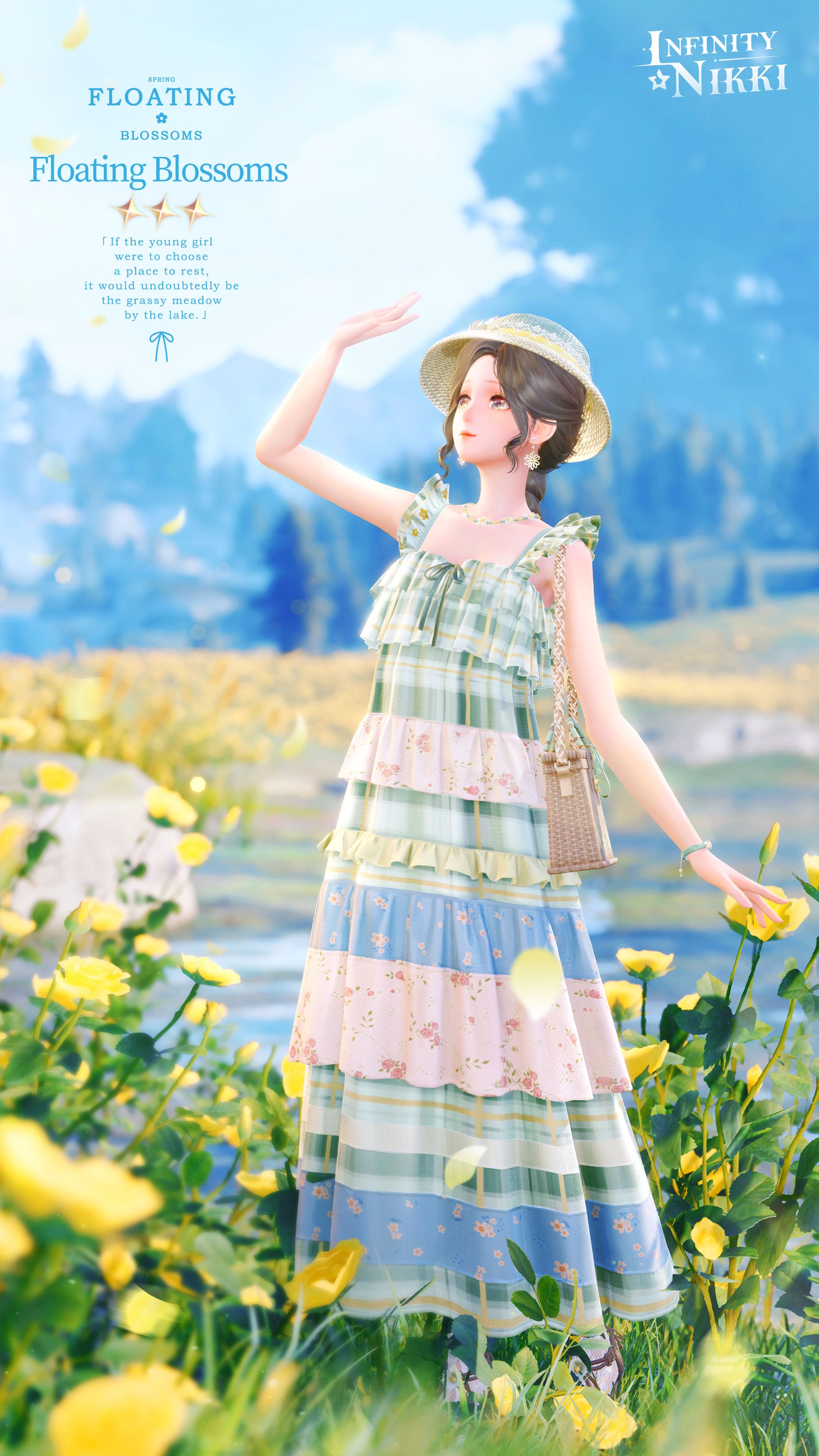 Infinity Nikki Floating Blossoms outfit.