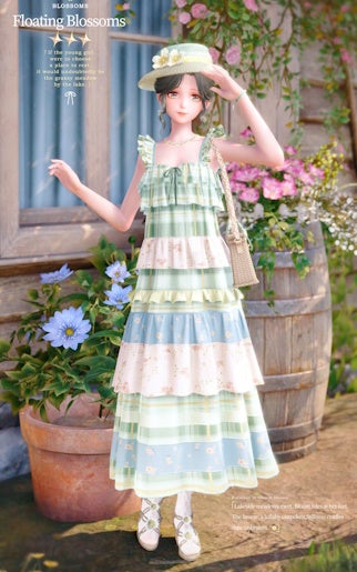Floating Blossoms outfit in Infinity Nikki.