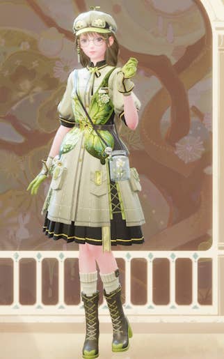 Nikki in the Forest’s Fluttering outfit in Infinity Nikki.