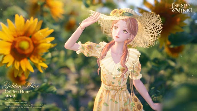 The Golden Hour outfit in Infinity Nikki.