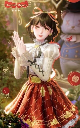 The Heartfelt Melody outfit in Infinity Nikki.