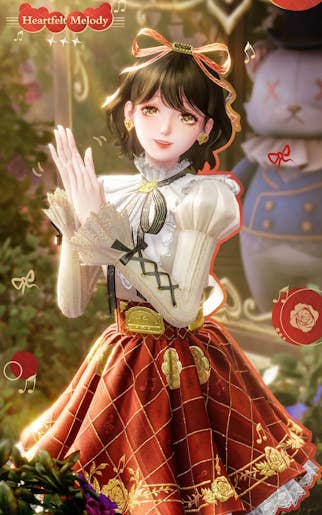 The Heartfelt Melody outfit in Infinity Nikki.