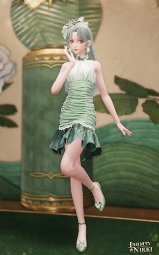 Jade Dreams outfit in Infinity Nikki.