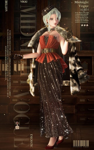 The Midnight Vogue outfit in Infinity Nikki.