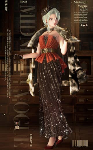 The Midnight Vogue outfit in Infinity Nikki.