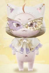 Momo in the Masquerade cloak in Infinity Nikki.