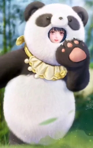 The Puffy Panda outfit in Infinity Nikki.