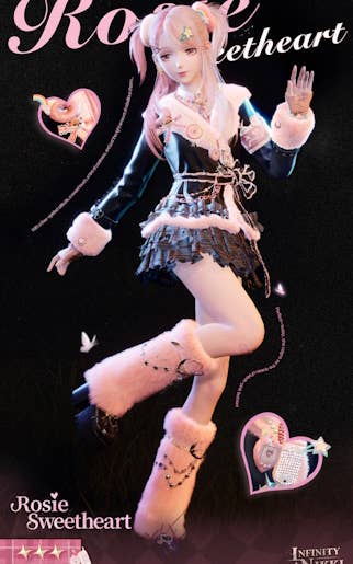 Rosie Sweetheart outfit in Infinity Nikki.