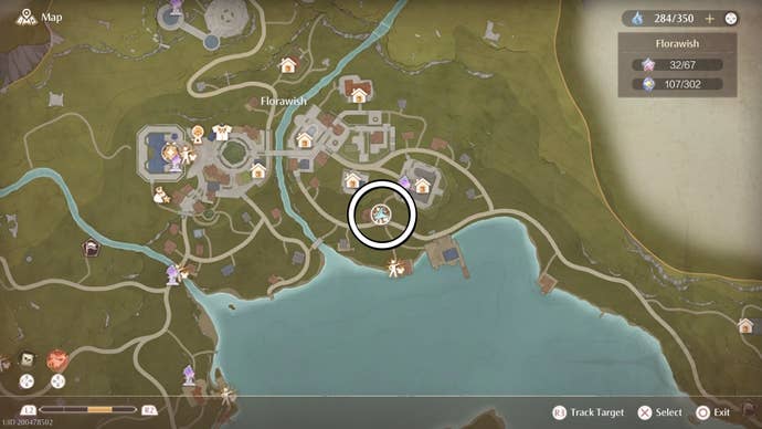 Map view of Salai’s location in Infinity Nikki.