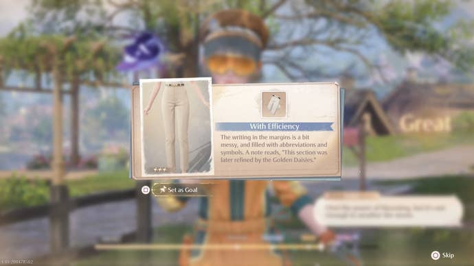 The With Efficiency outfit piece in Infinity Nikki.