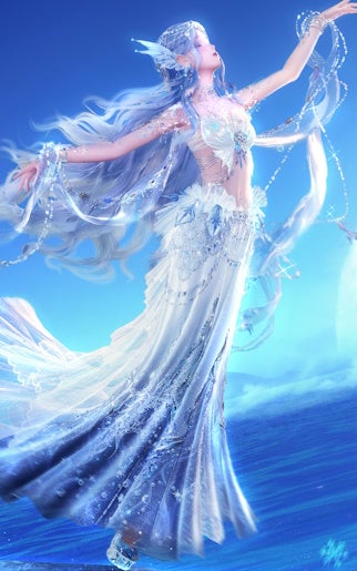 The Snowy Ballad outfit in Infinity Nikki.