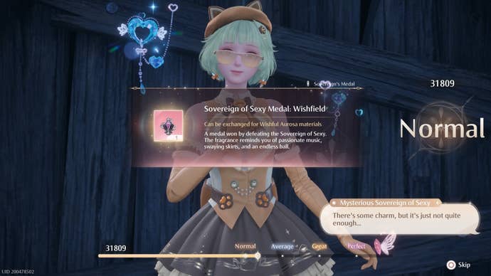 The Sovereign of Sexy Medal description in Infinity Nikki.