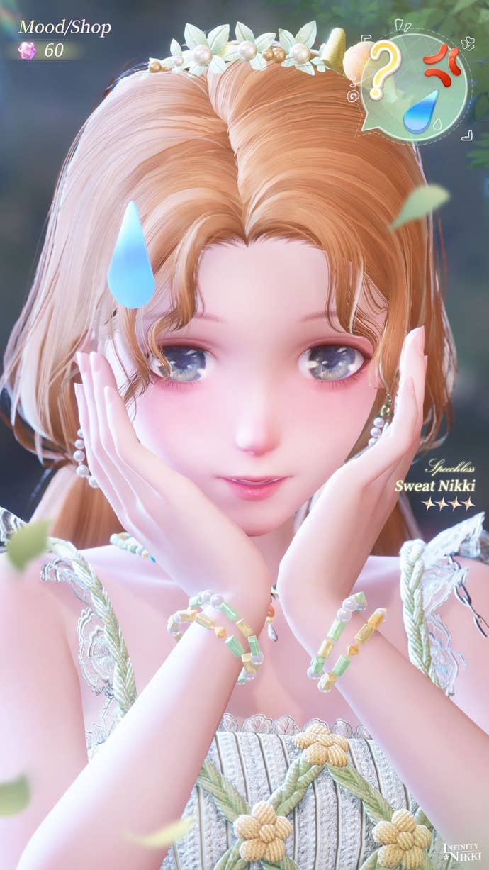 Infinity Nikki Sweat Nikki accessory.