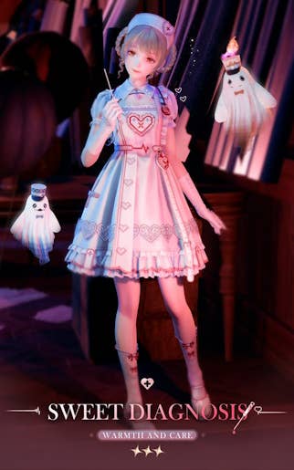 Sweet Daignosis outfit in Infinity Nikki.