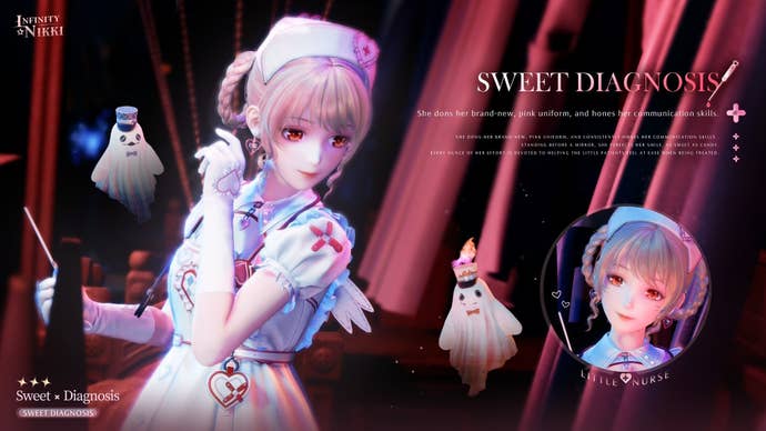 Infinity Nikki Sweet Diagnosis outfit.