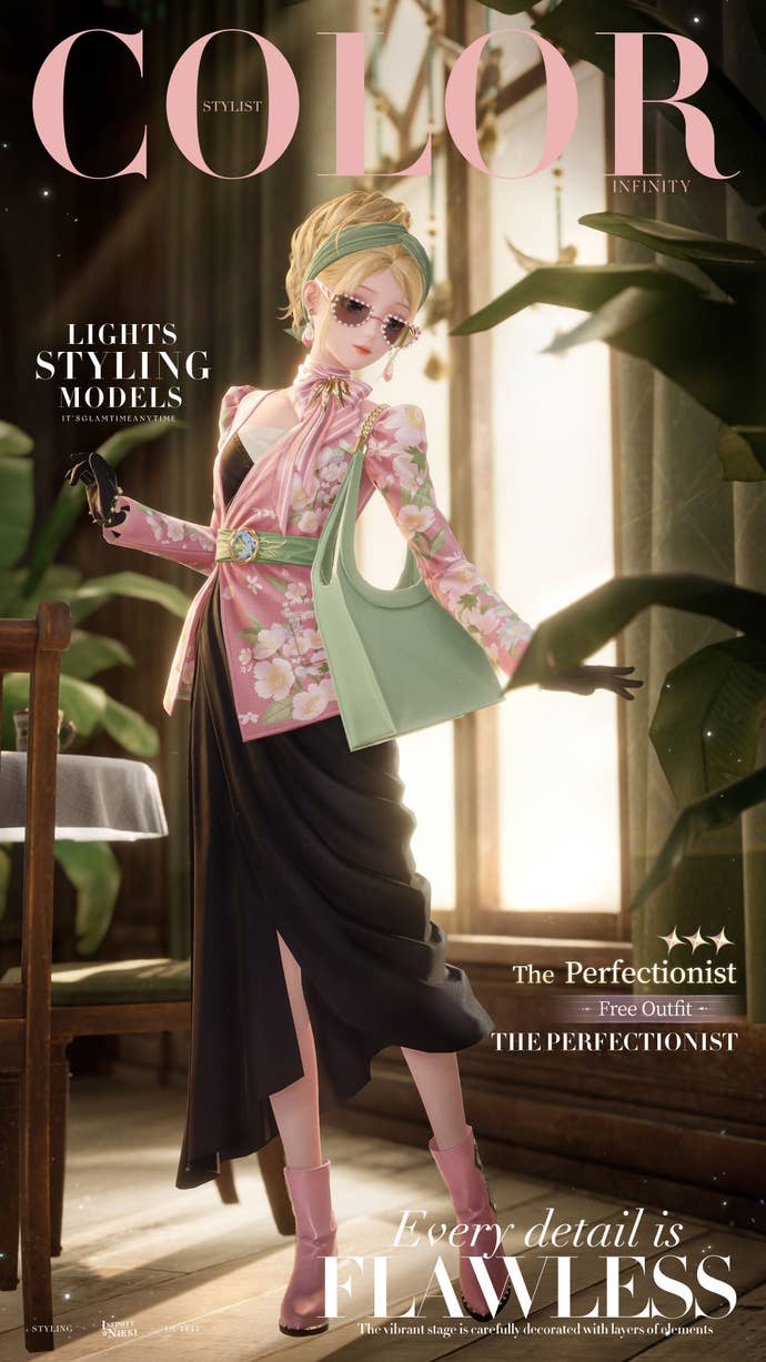 The Perfectionist outfit in Infinity Nikki.