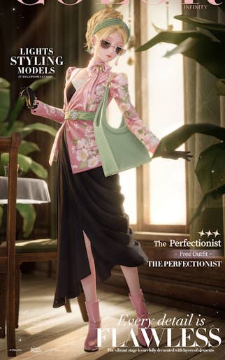 The Perfectionist outfit in Infinity Nikki.