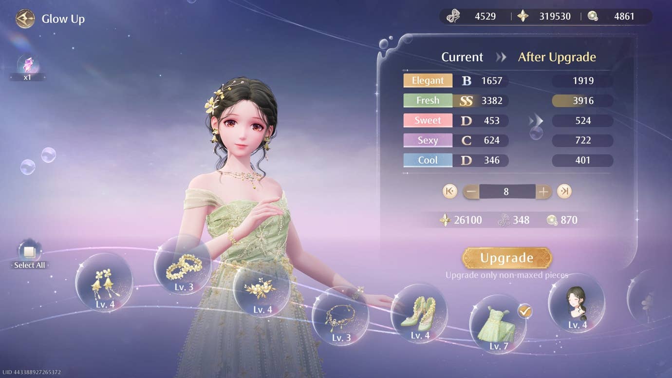 How to upgrade outfits in Infinity Nikki | VG247