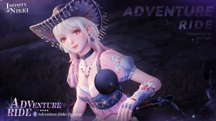 The Adventure Ride Fantasy outfit evolution in Infinity Nikki.