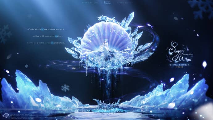 Deep Echoes decoration for Snowy Ballad in Infinity Nikki.