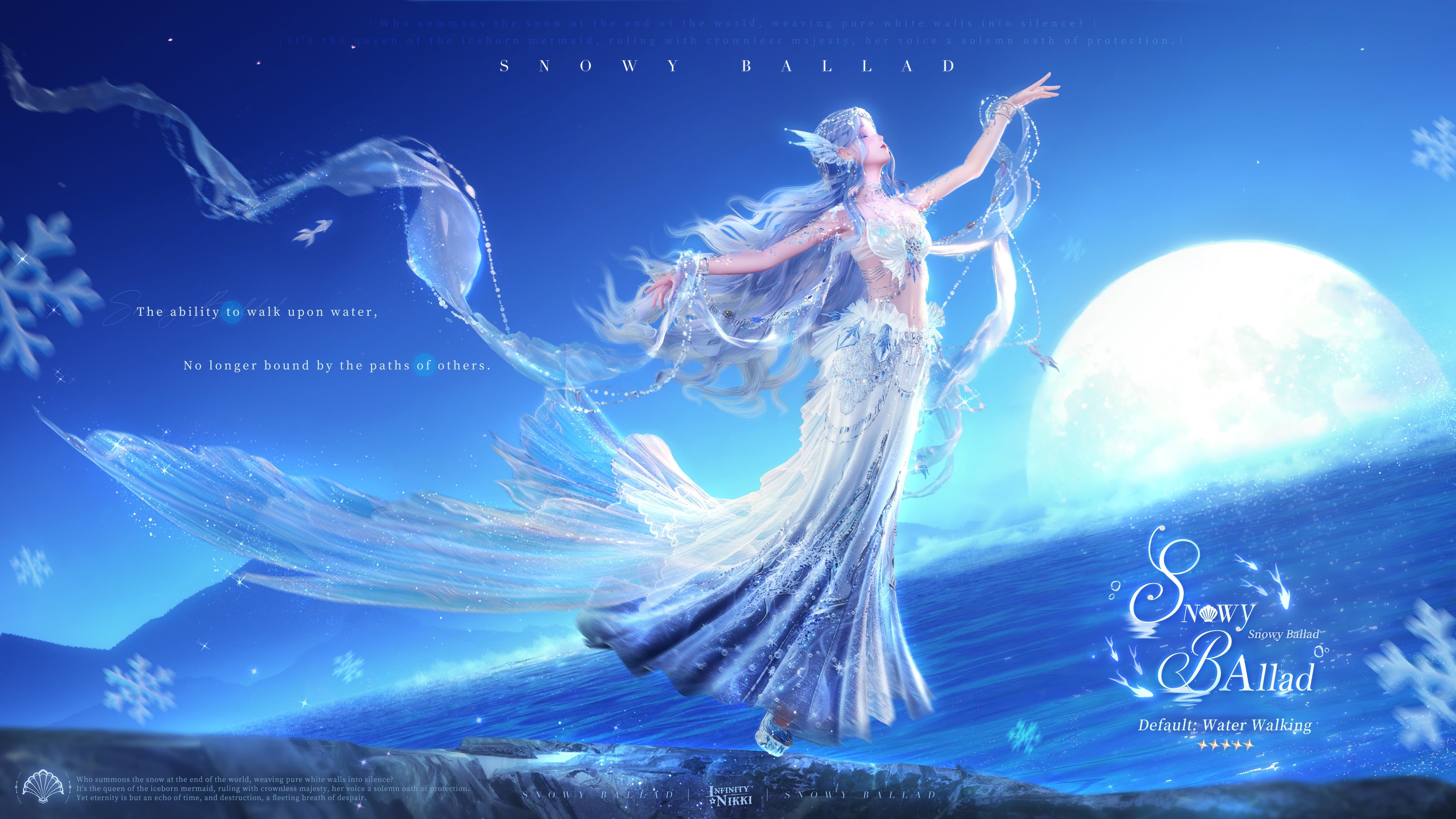 The Snowy Ballad outfit in Infinity Nikki.