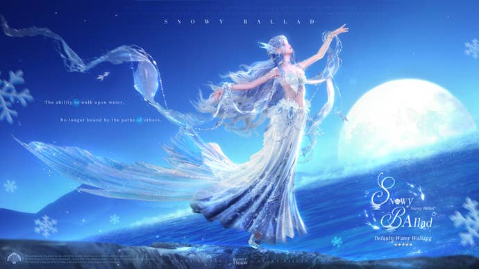 The Snowy Ballad outfit in Infinity Nikki.