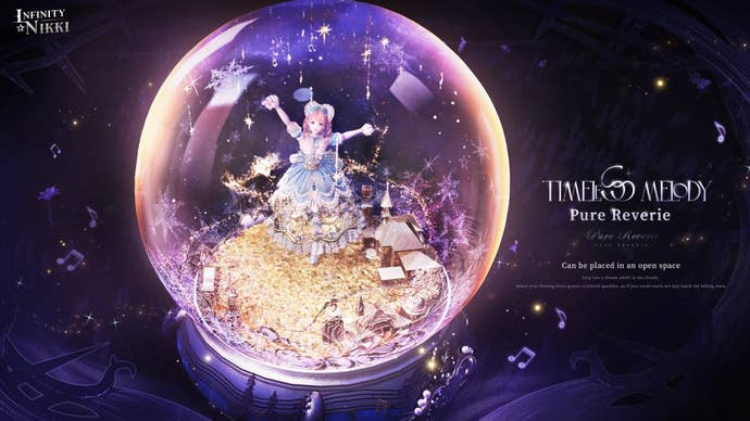 Pure Reverie item as part of the Timeless Melody outfit in Infinity Nikki.