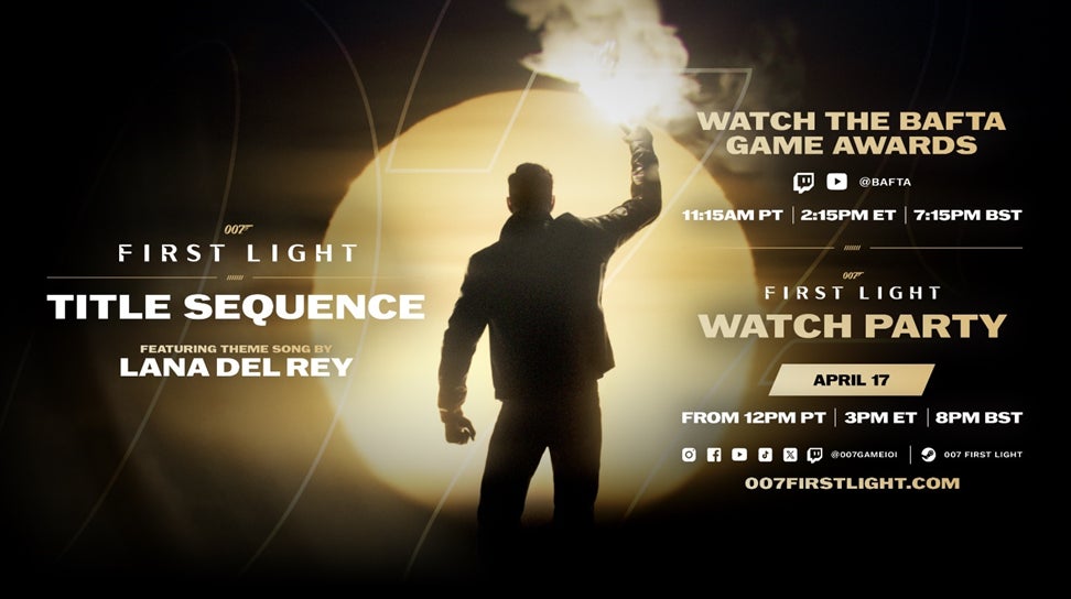 Canción de Lana del Rey para 007: First Light 3 Infographic detailing when viewers can watch the 007 First Light intro sequence