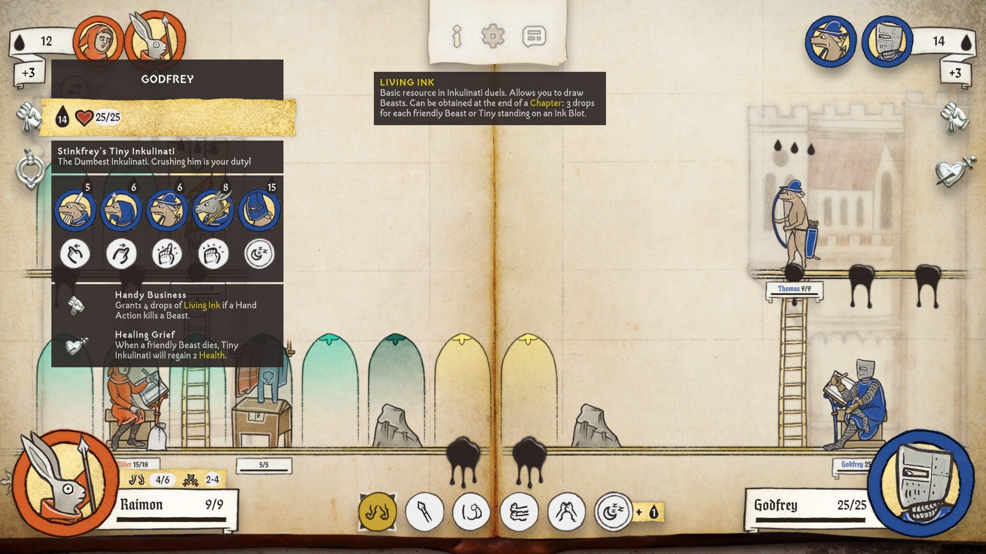 Ikulinati review - tooltips explaining things in battle