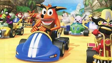 Japanese promo art for Crash Nitro Kart