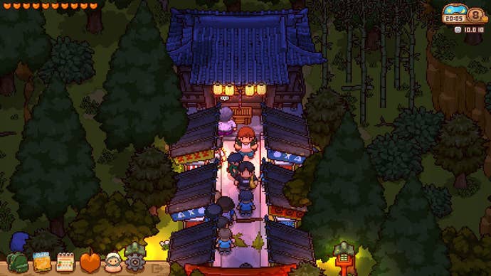 The player attends a community festival in Japanese Rural Life Adventure