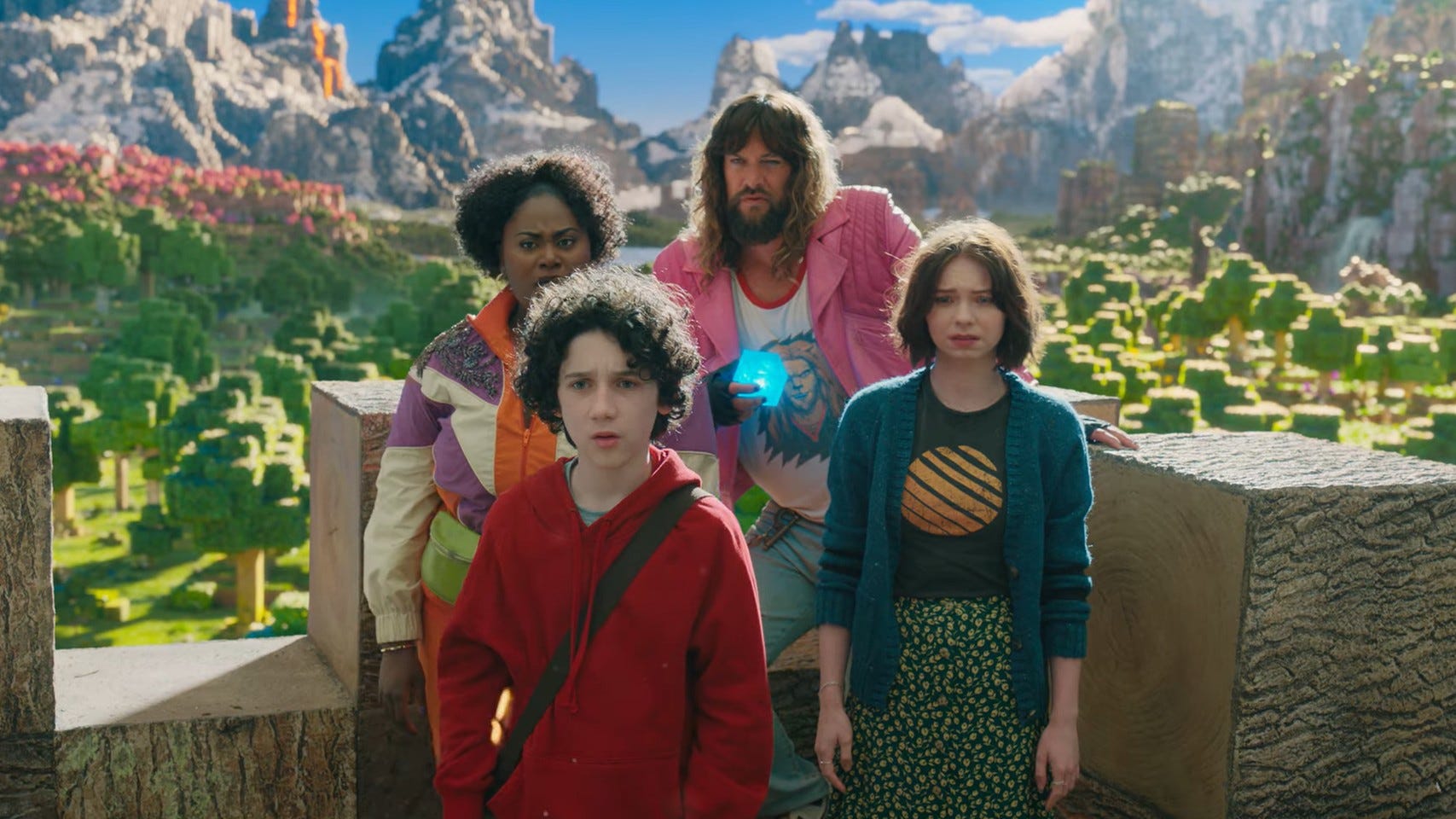 Minecraft movie trailer gives first look at block stars Jason Momoa and Jack Black in action | Eurogamer.net