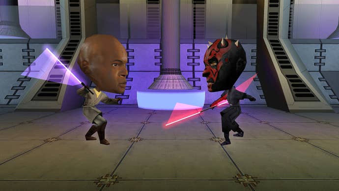 Star Wars: Jedi Power Battles - big heads mode