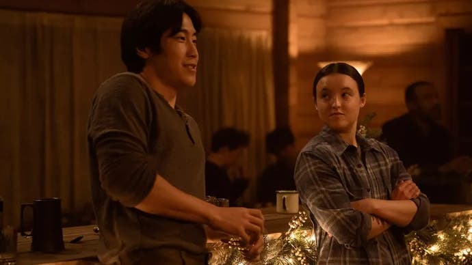 Ellie and Jesse in the second season of the last of us