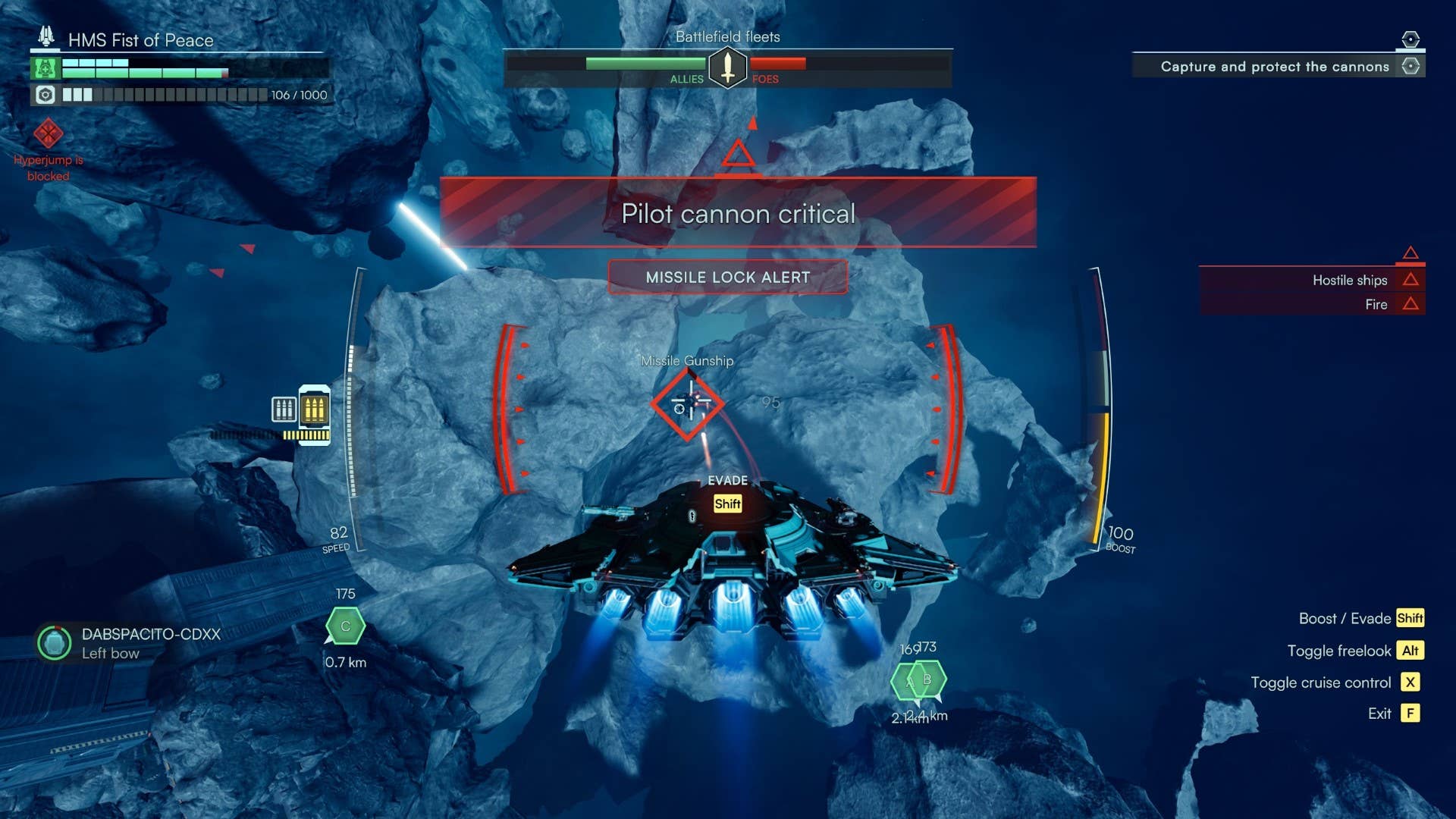 Ship combat going slightly wrong in Jump Space.