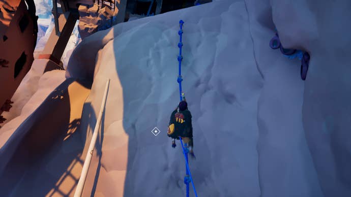 Climbing a wall in Jusant, working in the shade.
