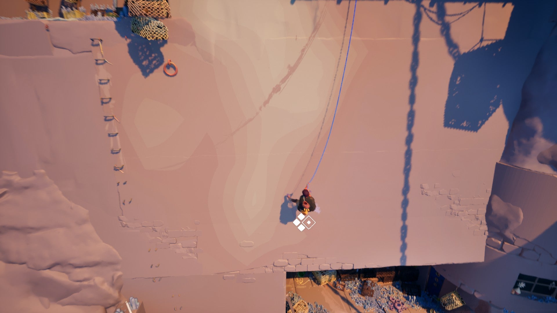 Preparing for a daring wall run in Jusant.