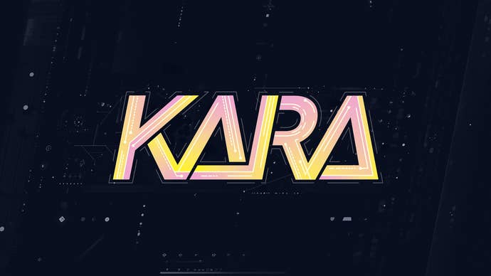 Image of Project Kara logo, which simply reads KARA in yellow, over a dark background.