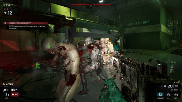 Cysts and Clots attack inside a biolab in Killing Floor 3.