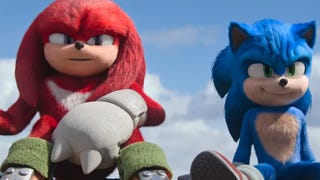 Knuckles and Sonic sit and chat in Knuckles trailer screenshot