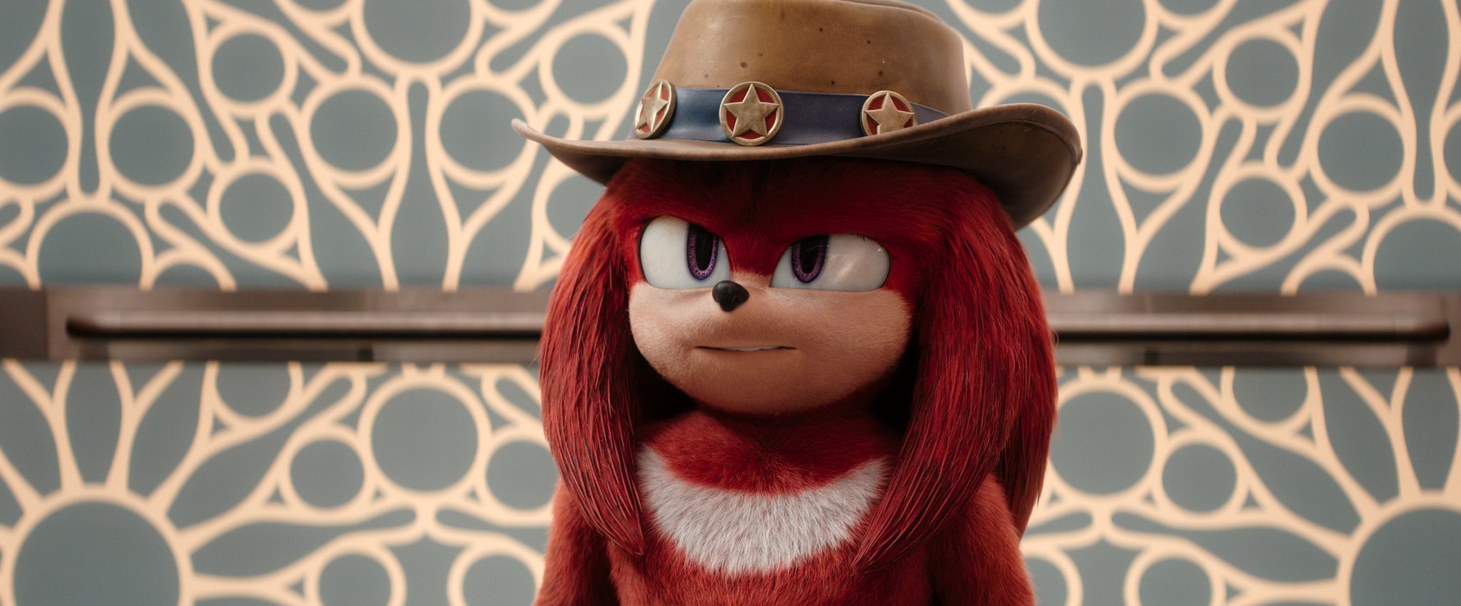 Knuckles, in live action, in the iconic three-star hat. - 5