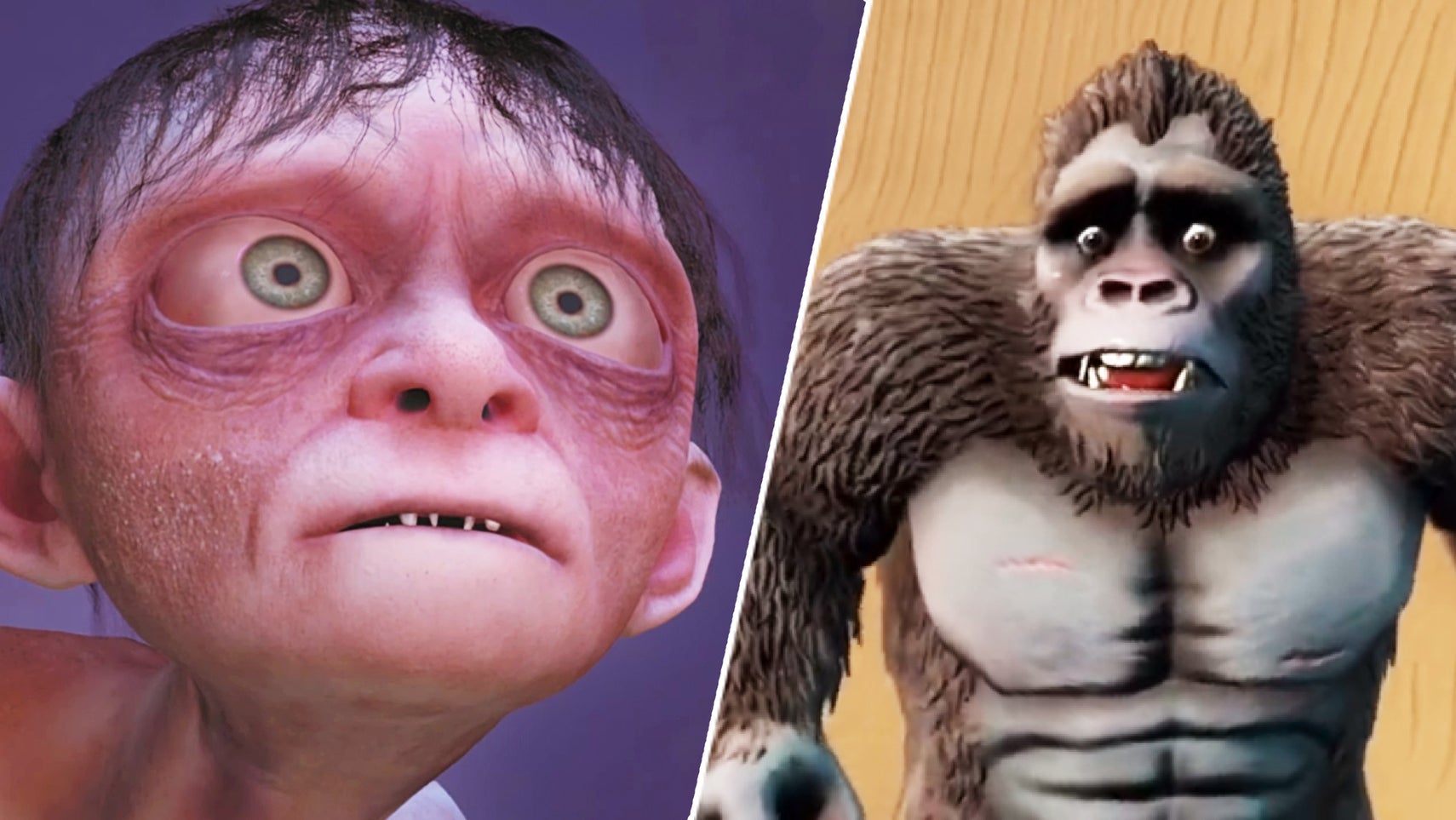 Gollum in The Lord of the Rings: Gollum and King Kong in Skull Island: Rise of Kong. - 1